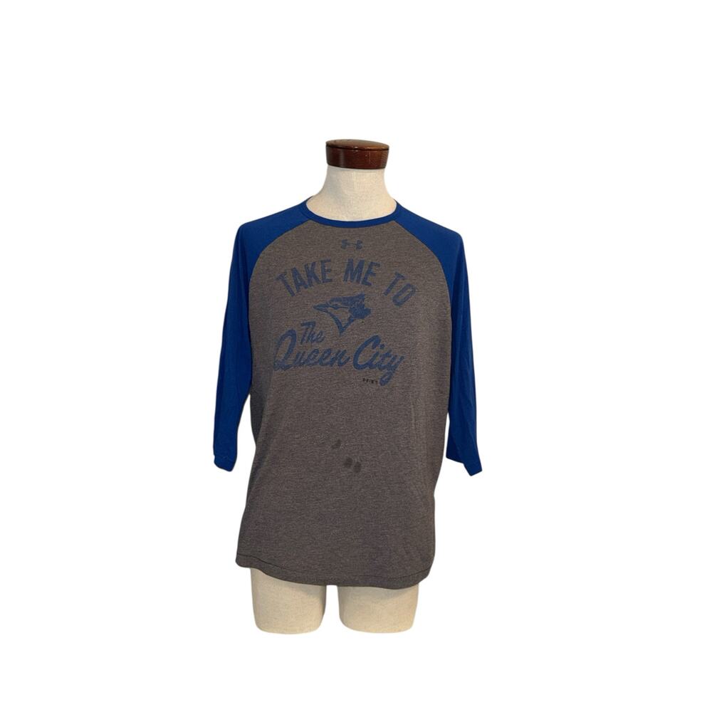 Under Armour men’s Toronto blue jays Queen City heritage baseball tee sz L